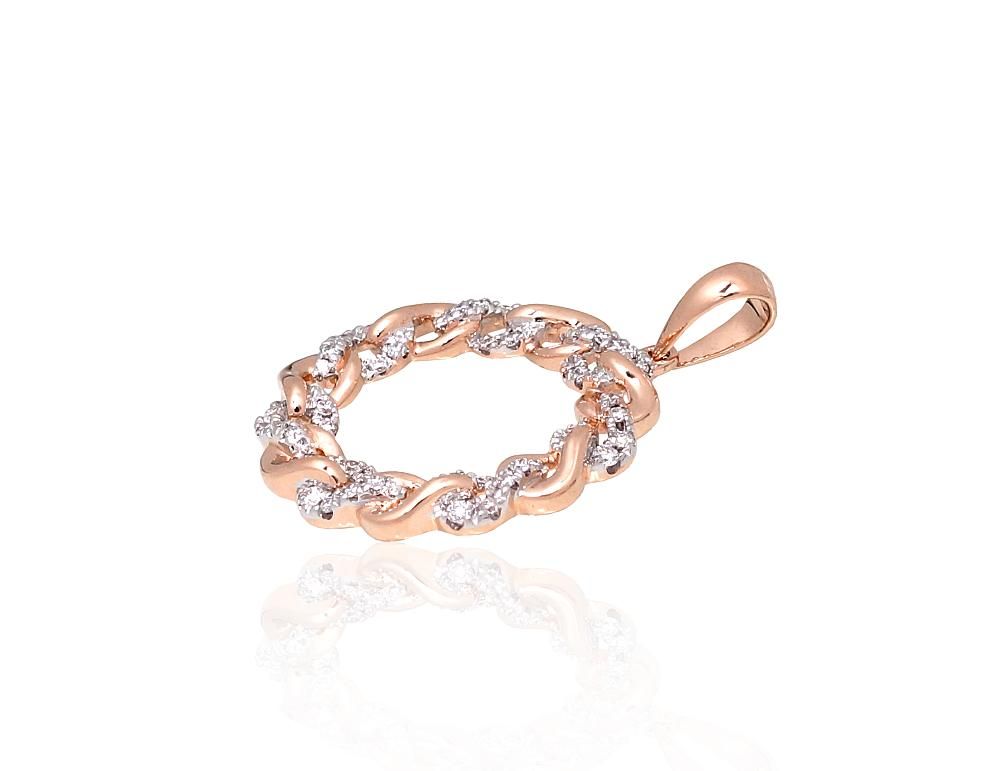 Gold Pendant with Gemstone A1301072AuRPRhWDI