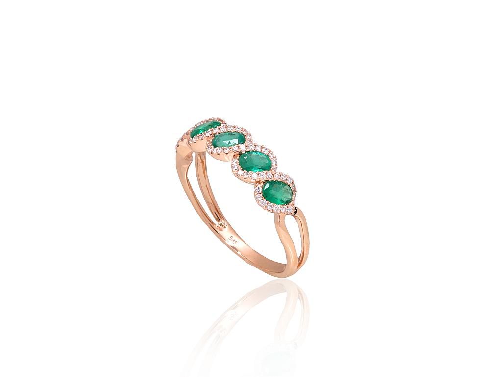 With Gemstone Gold Ring A1101169AuRDIEM