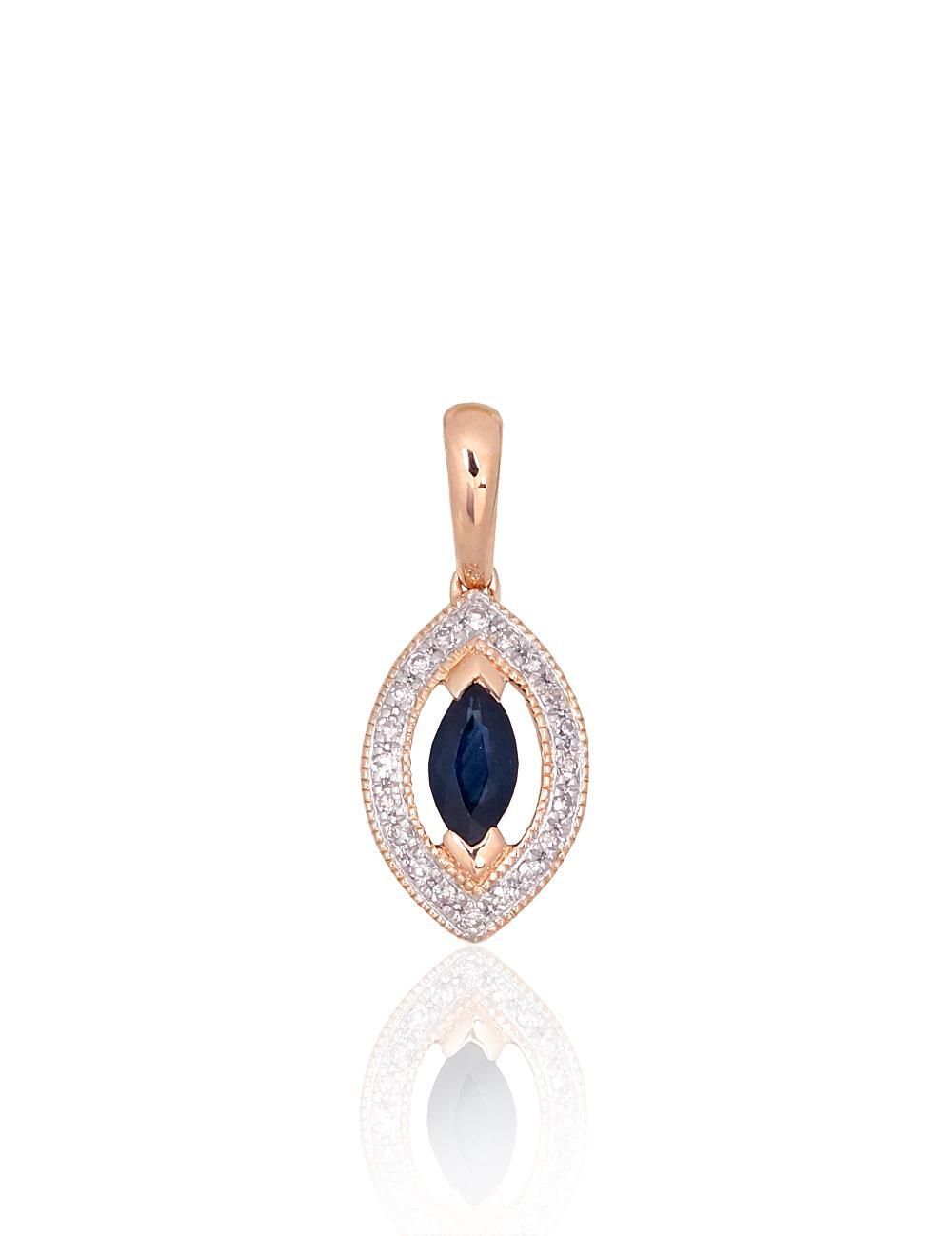 Gold Pendant with Gemstone A1301074AuRPRhWDISA