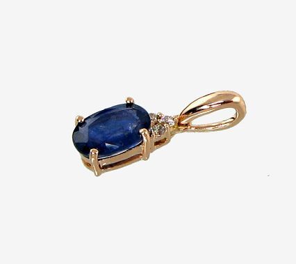 Gold Pendant with Gemstone A1300177AuRPRhWDISA