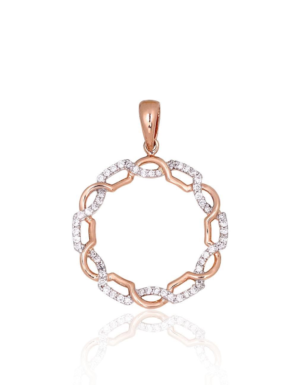 Gold Pendant with Gemstone A1301073AuRPRhWDI