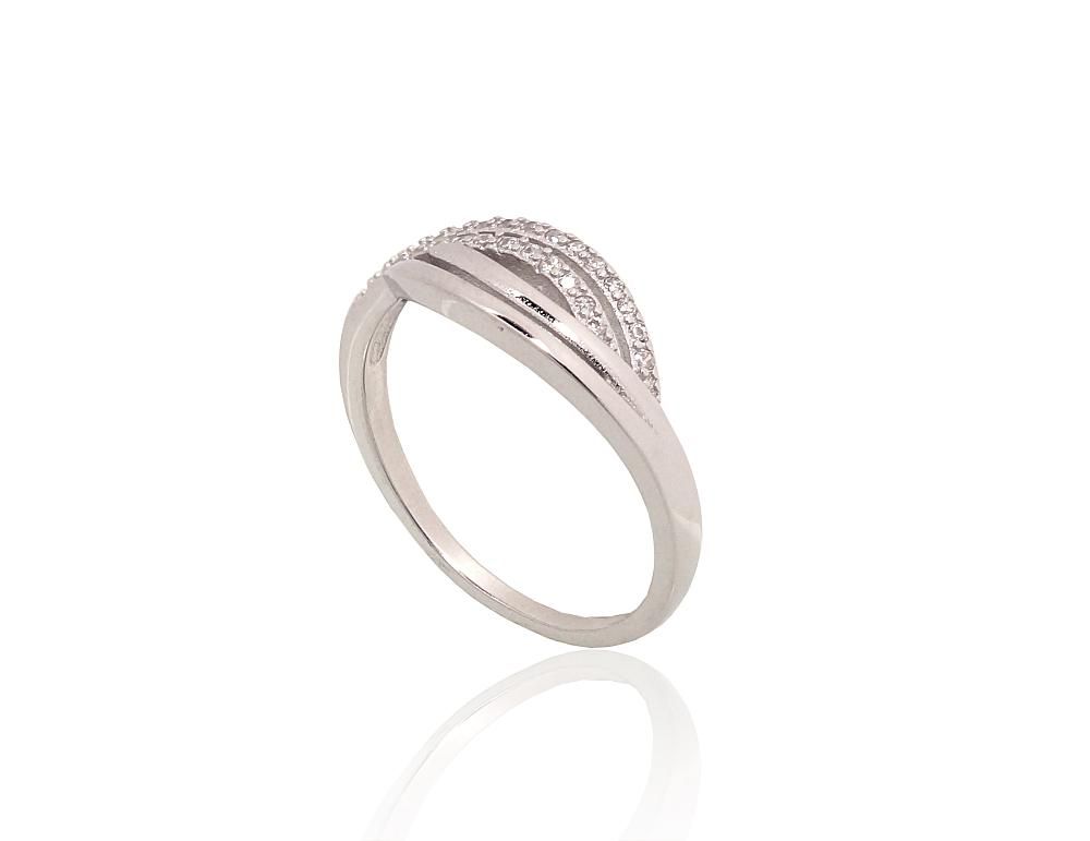Silver Ring A2101934PRhGrCZ