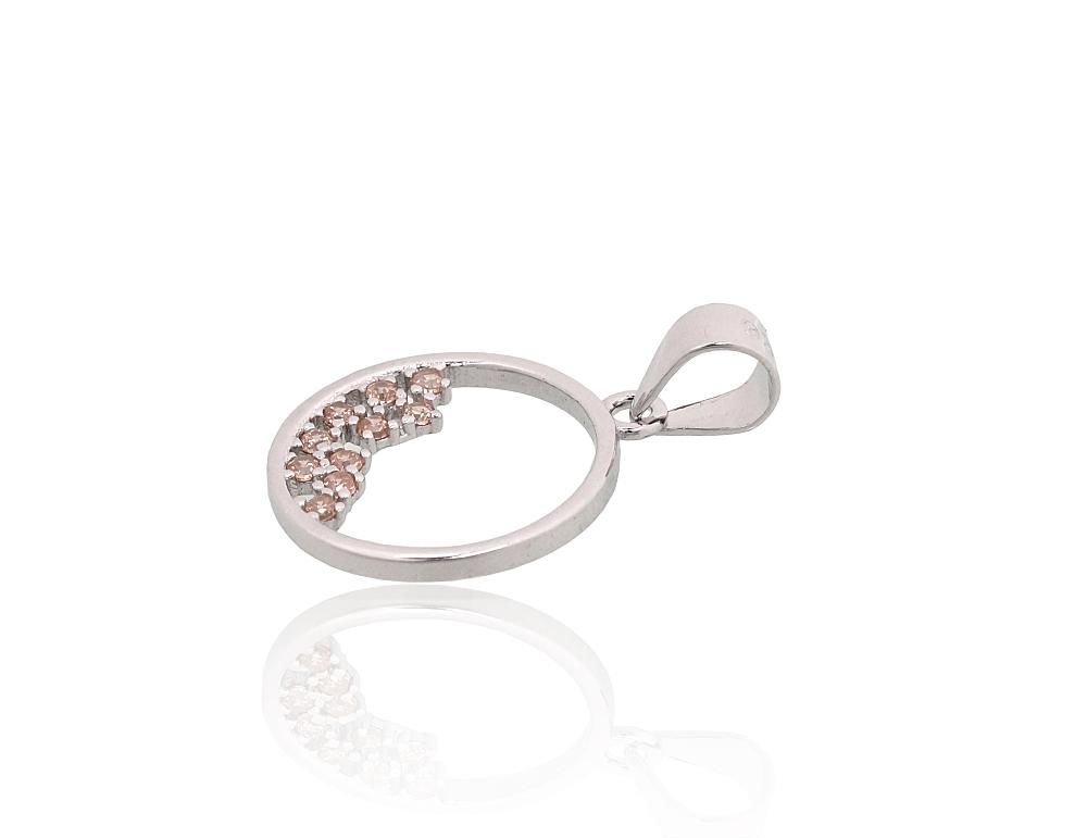 Silver Pendant A2301985PRhGrCZLBR