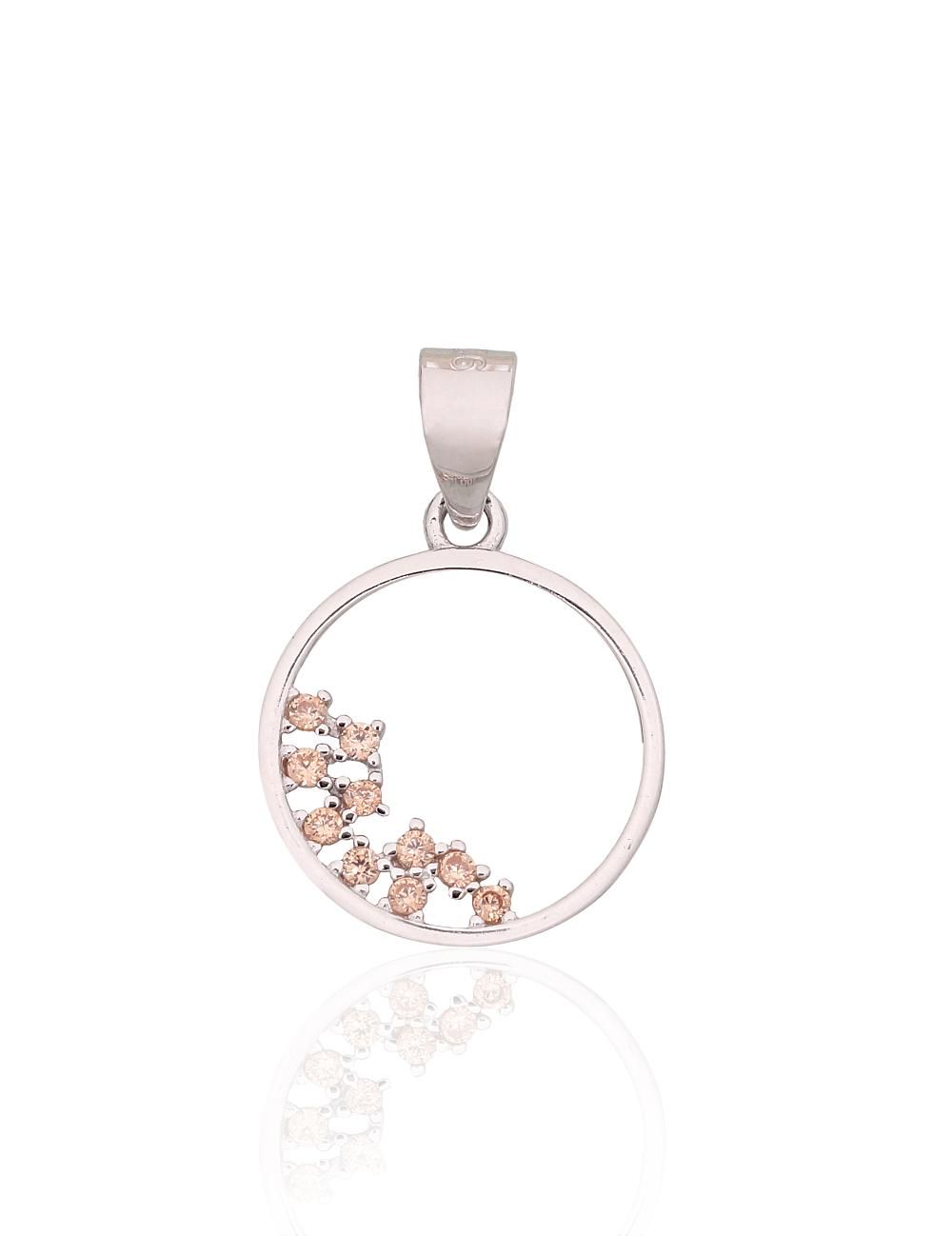 Silver Pendant A2301985PRhGrCZLBR