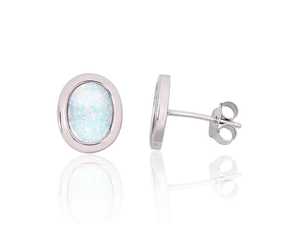 Silver Earrings A2204145PRhGrOPW