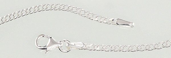 Men's Silver Chain, Diamond, thickness 2 mm, A2400079