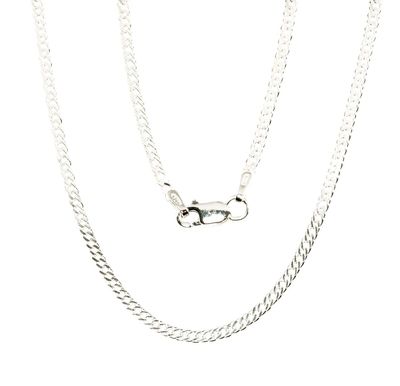 Men's Silver Chain, Diamond, thickness 2 mm, A2400079 Men's Silver Chain, Diamond, thickness 2 mm, A2400079