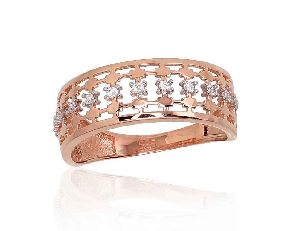 Gold Ring A1100884AuRPRhWCZ