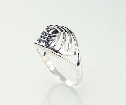 Silver ring A2100923POxBk