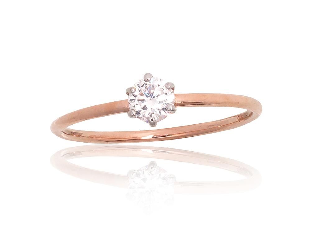 Gold Engagement Ring A1101180AuRPRhWCZ