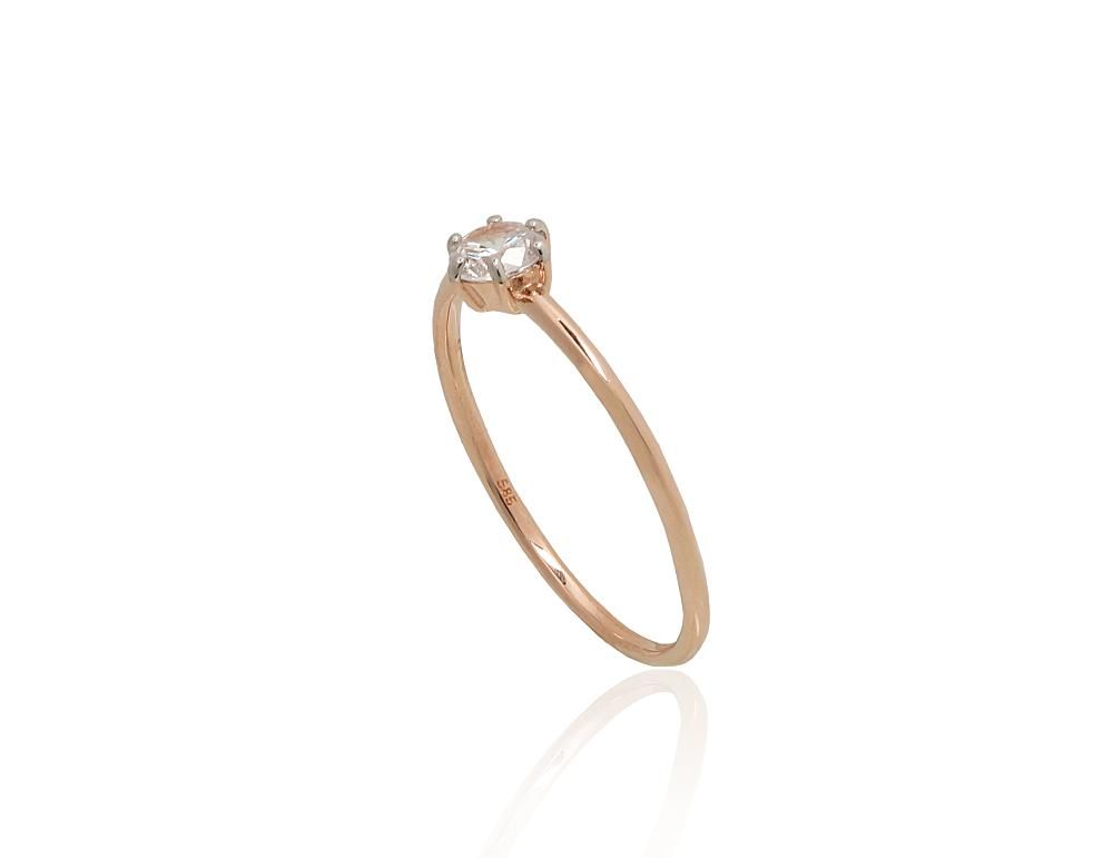 Gold Engagement Ring A1101180AuRPRhWCZ