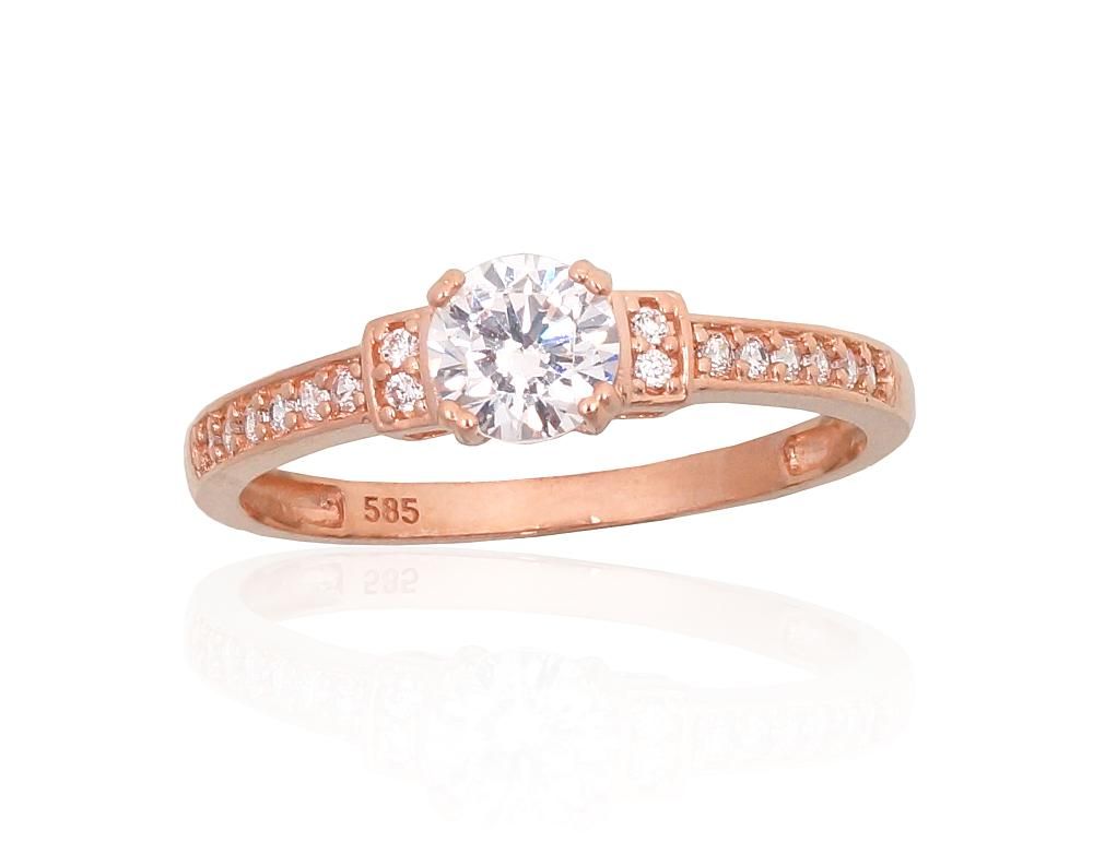 Gold Engagement Ring A1101184AuRCZ