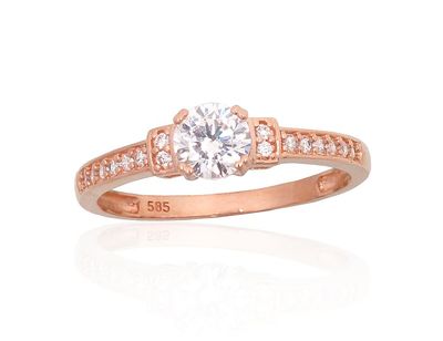 Gold Engagement Ring A1101184AuRCZ