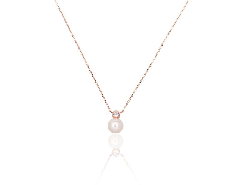 Gold necklace - necklace Adjustable length A1500053AuRCZPE