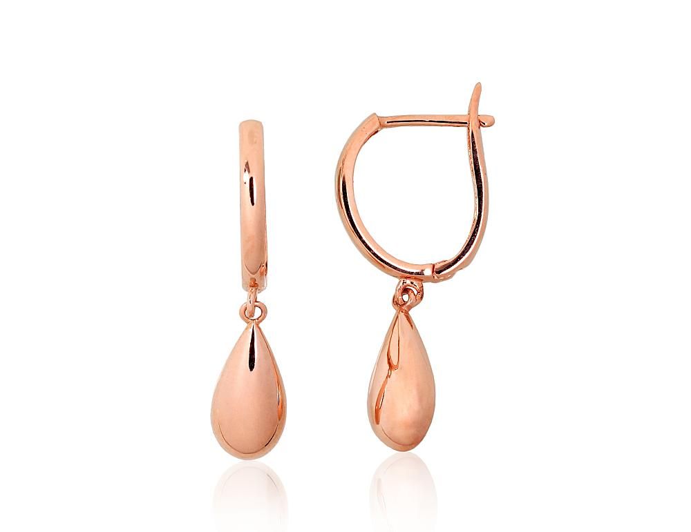 Gold earrings with Lever backs A1201579AuR