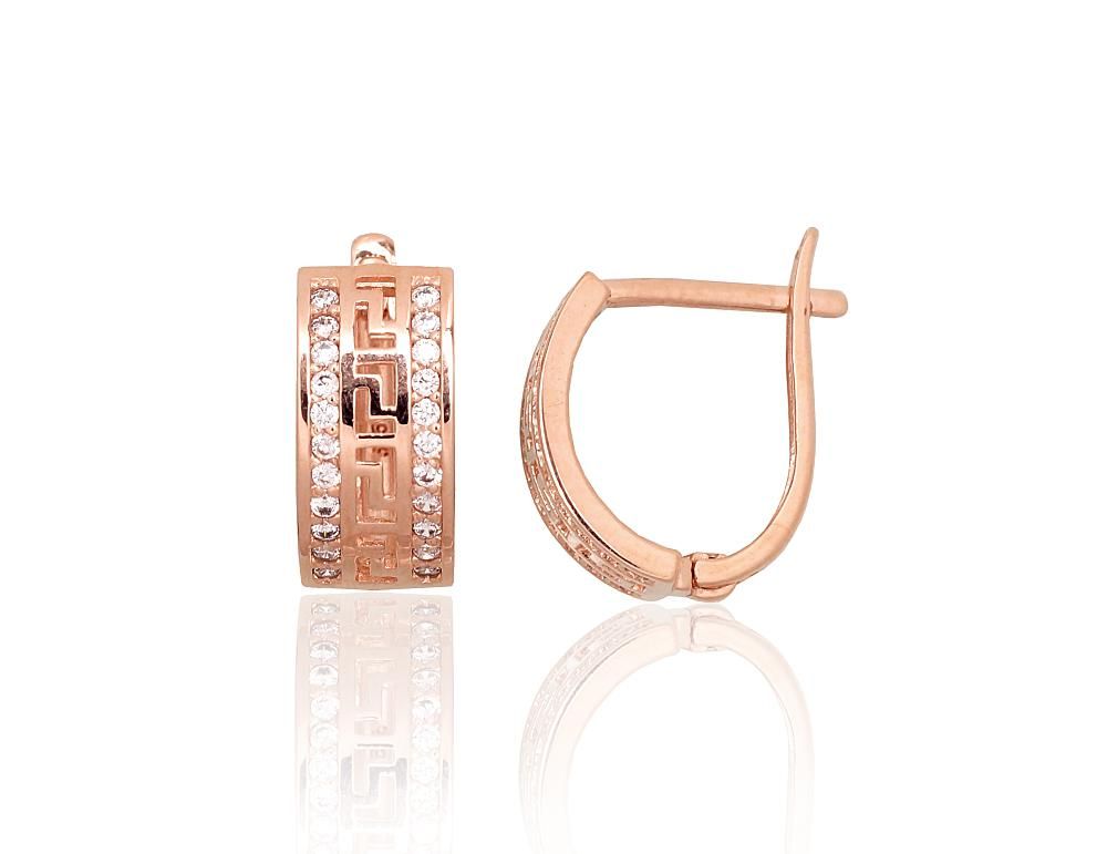 Gold earrings with Lever backs A1201710AuRCZ