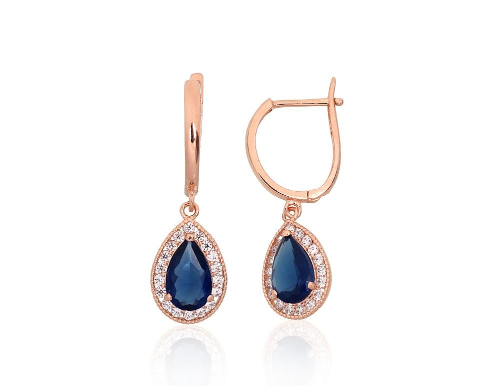 Gold earrings with Lever backs A1201716AuRCZCZB