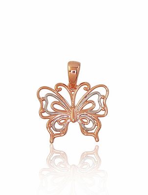 Gold Pendant Butterfly A1300608AuRPRhW