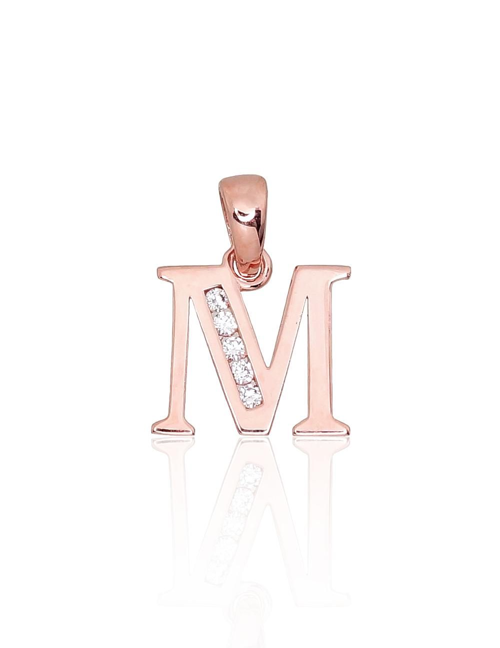 Gold Pendant Letter M A1300757AuRCZ