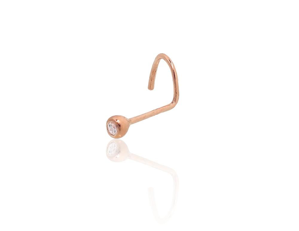 Gold Piercing Earring A1930075AuRCZ
