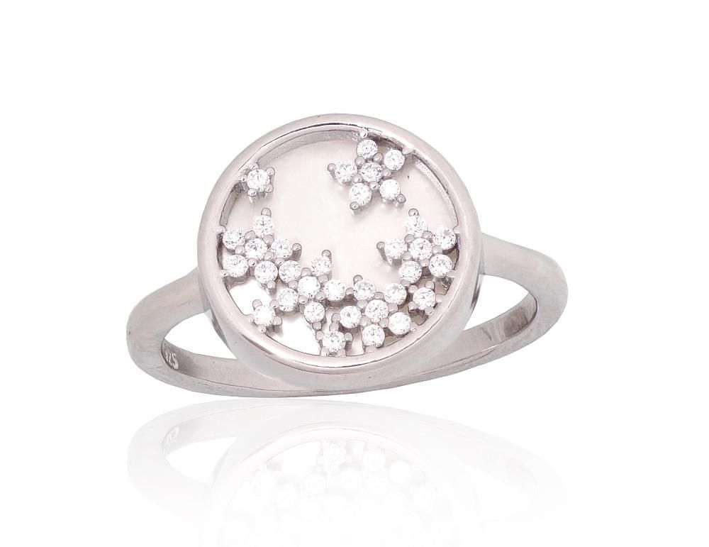 Silver Ring A2101943PRhGrCZPL