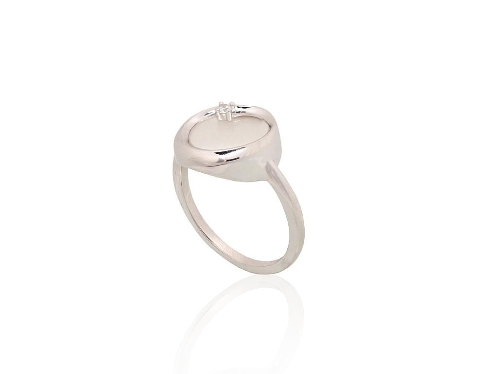 Silver Ring A2101942PRhGrCZPL