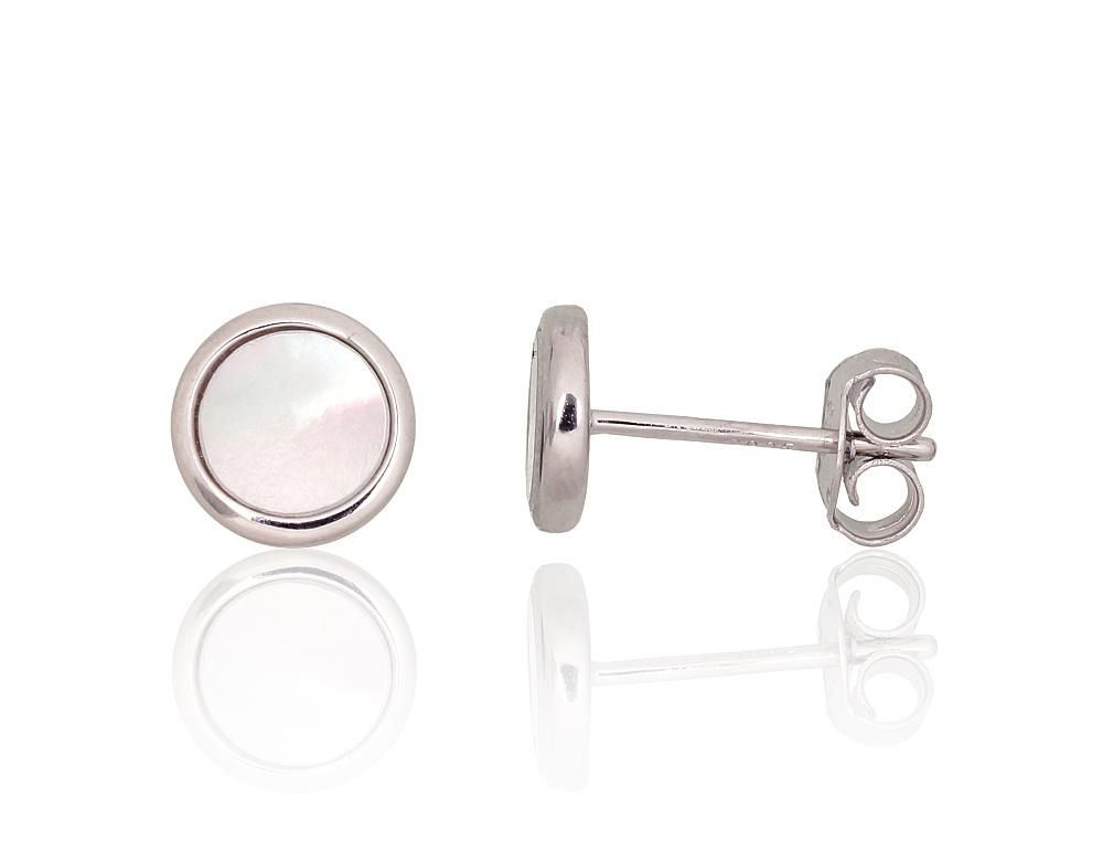 Silver Earrings A2204160PRhGrPL