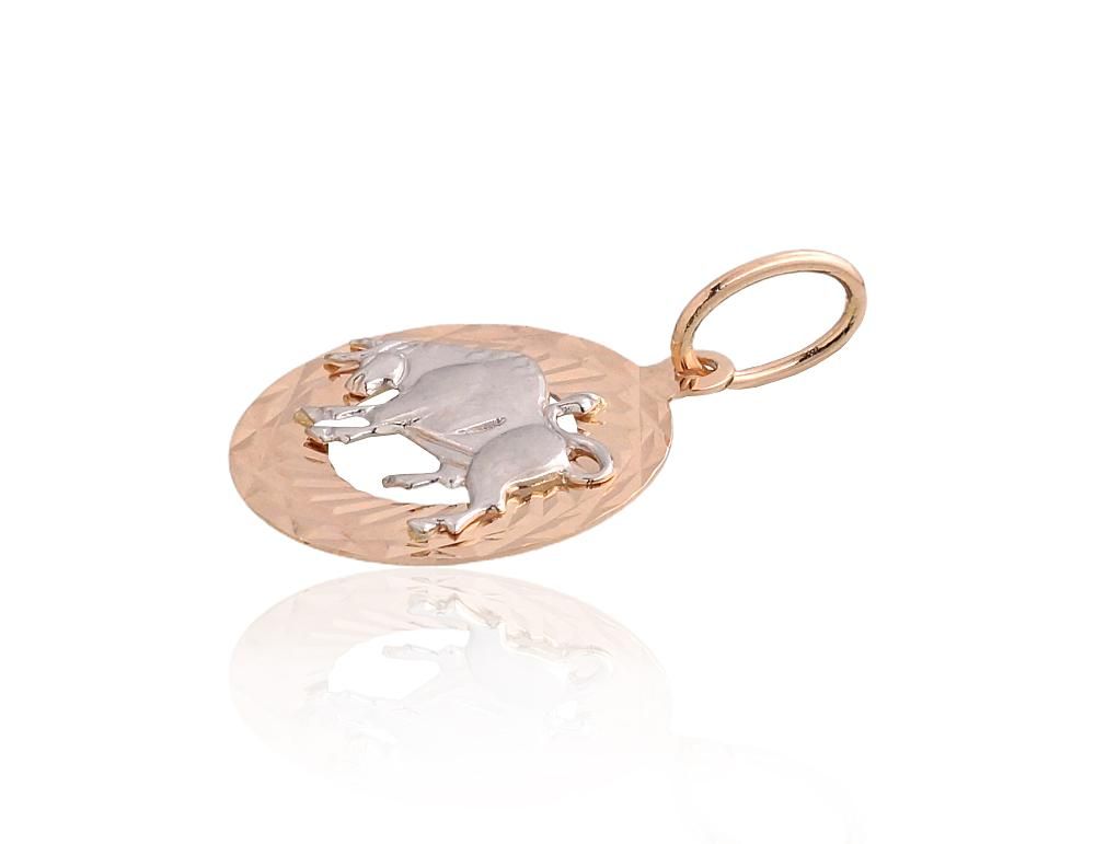 Gold Zodiac Sign Taurus A1300824AuRAuW