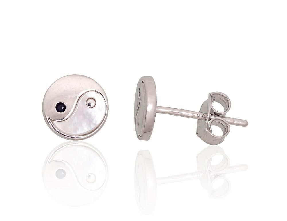 Silver Earrings A2204159PRhGrCZBKPL