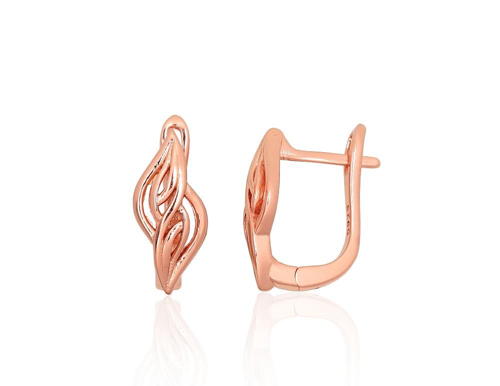 Silver Earrings with English Clasp A2204166PAuR