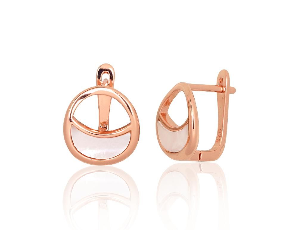 Silver Earrings with English Clasp A2204176PAuRPL