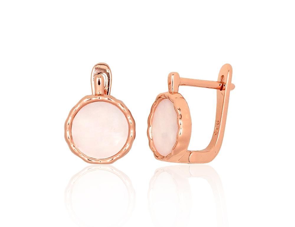 Silver Earrings with English Clasp A2204181PAuRPL