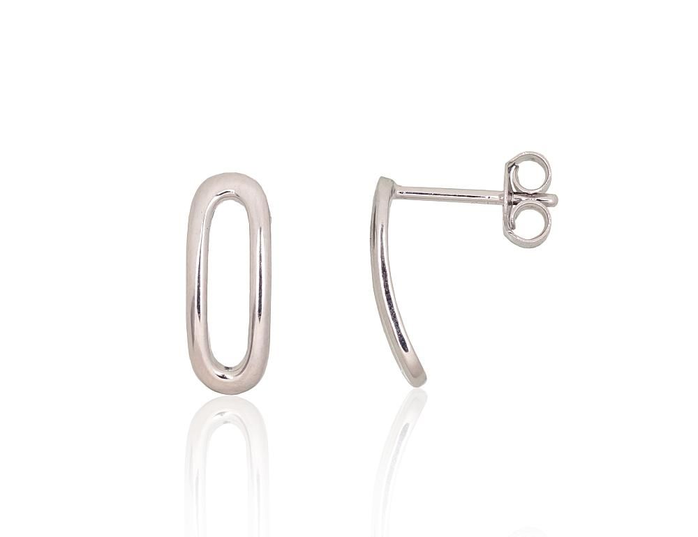 Silver Earrings A2204154PRhGr