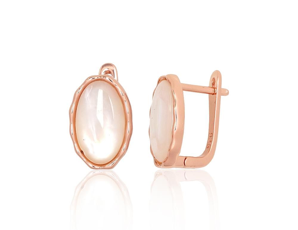 Silver Earrings with English Clasp A2204179PAuRPL