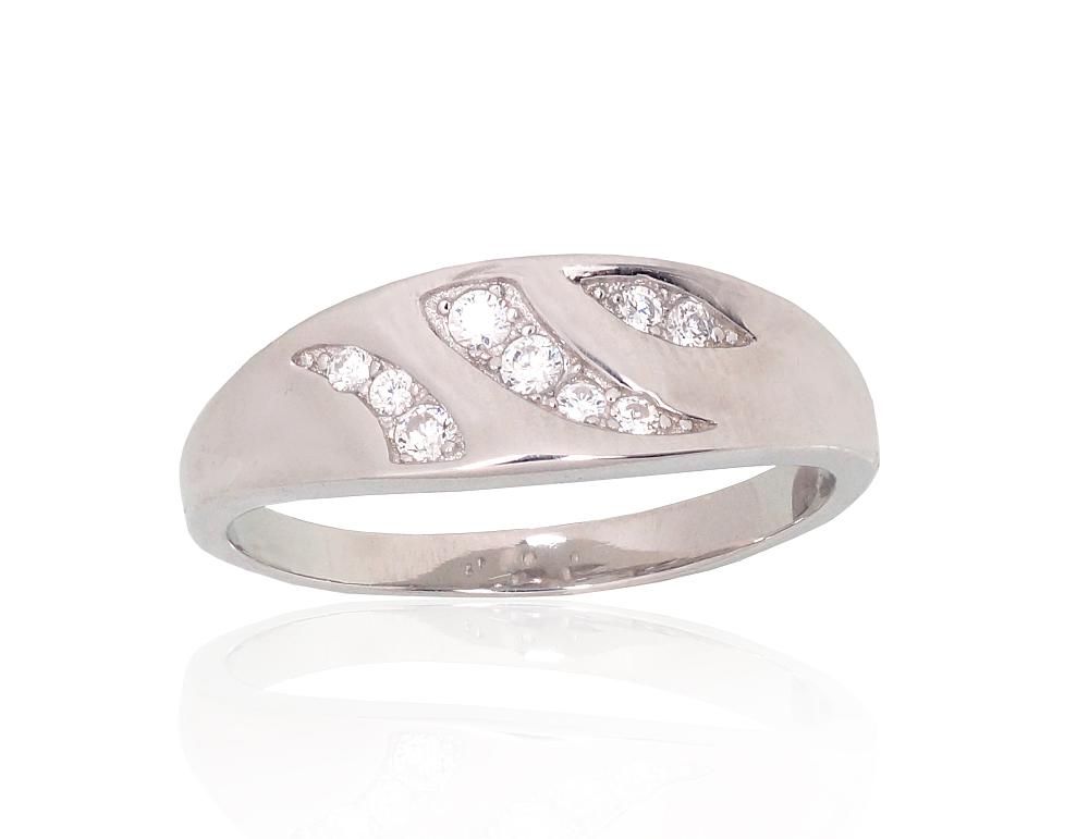 Silver Ring A2101950PRhGrCZ
