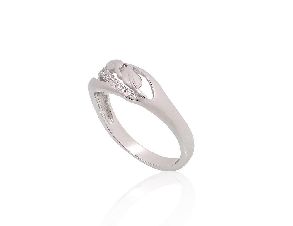 Silver Ring A2101953PRhGrCZ
