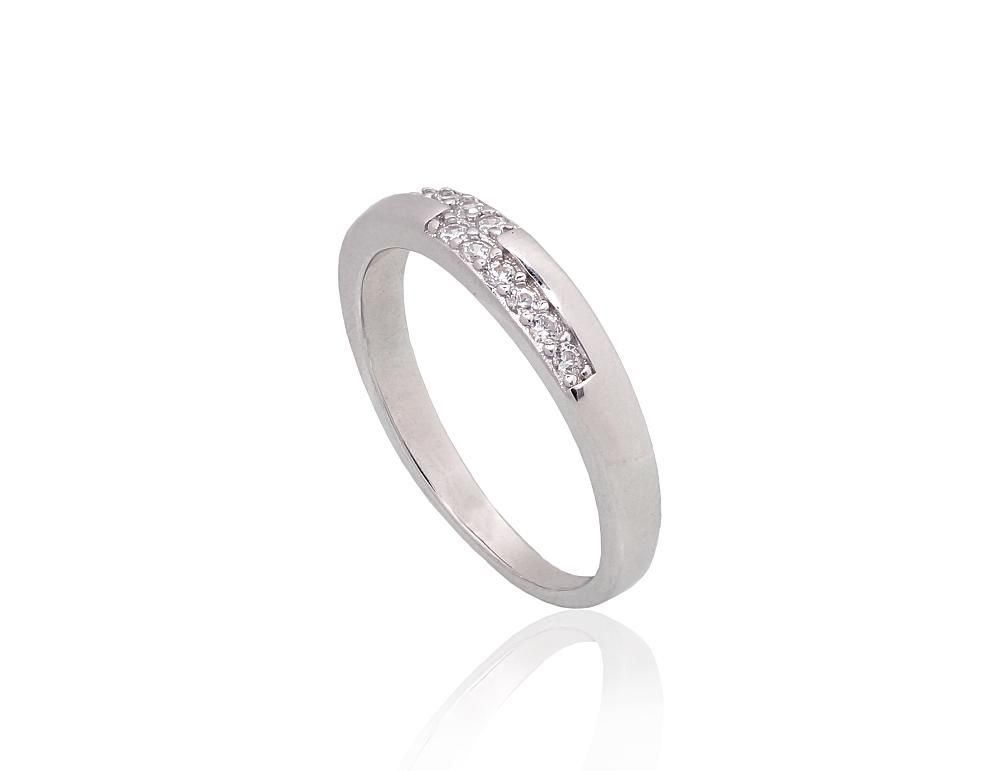 Silver Ring A2101955PRhGrCZ