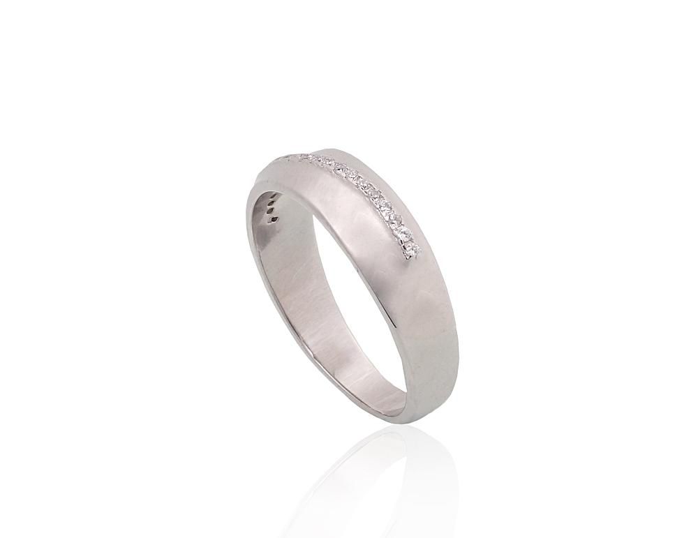Silver Ring A2101958PRhGrCZ