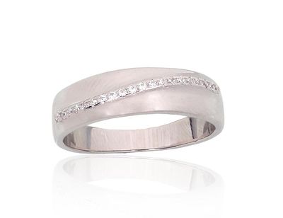 Silver Ring A2101958PRhGrCZ