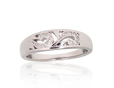 Silver Ring A2101964PRhGrCZ