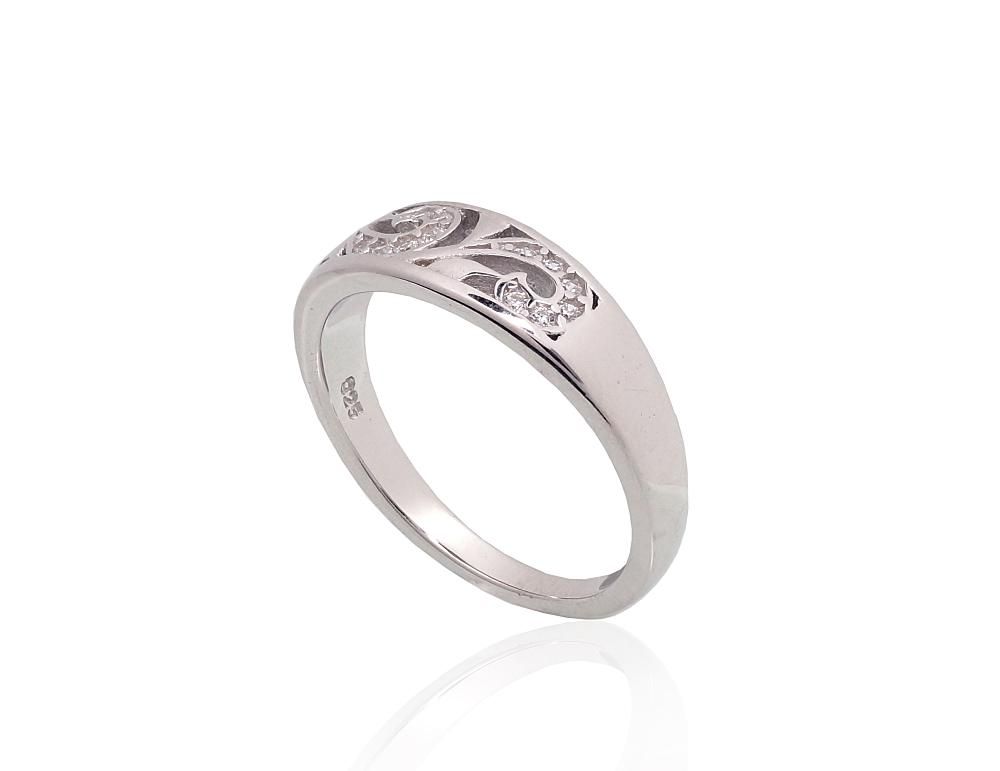 Silver Ring A2101964PRhGrCZ