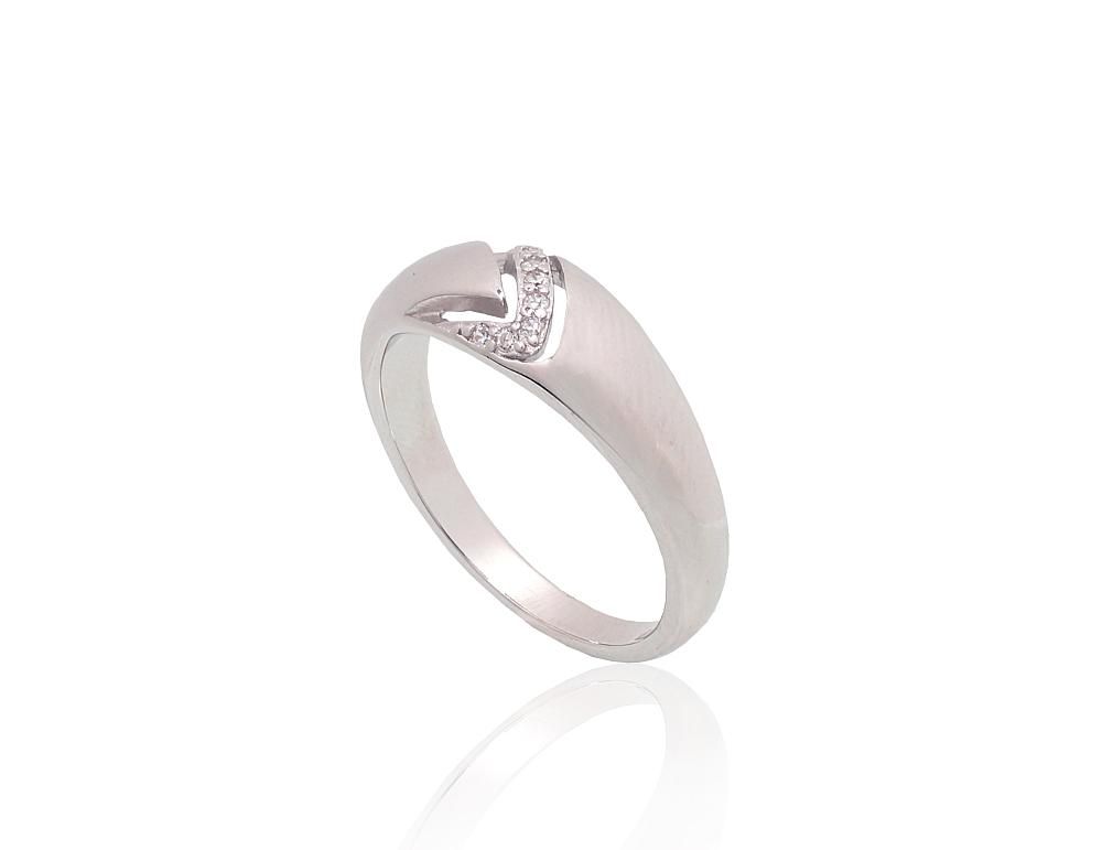 Silver Ring A2101951PRhGrCZ
