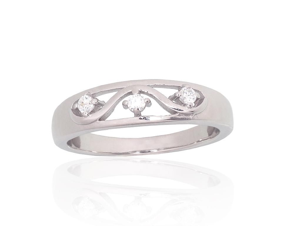Silver Ring A2101956PRhGrCZ