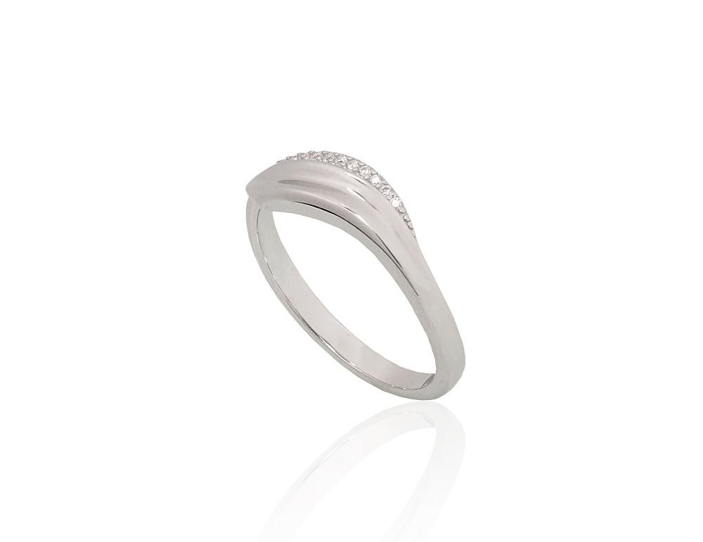 Silver Ring A2101957PRhGrCZ