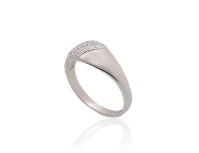 Silver Ring A2101961PRhGrCZ