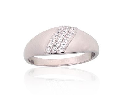 Silver Ring A2101961PRhGrCZ