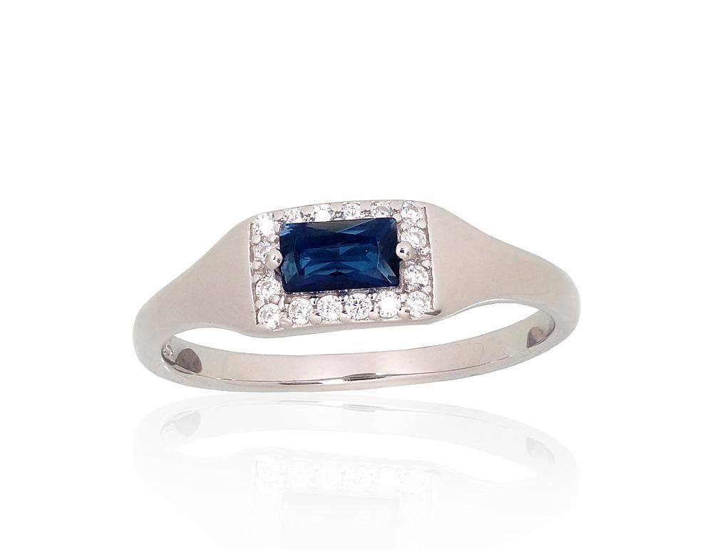 Silver Ring A2101977PRhGrCZCZB