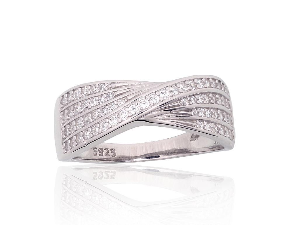 Silver Ring A2101966PRhGrCZ