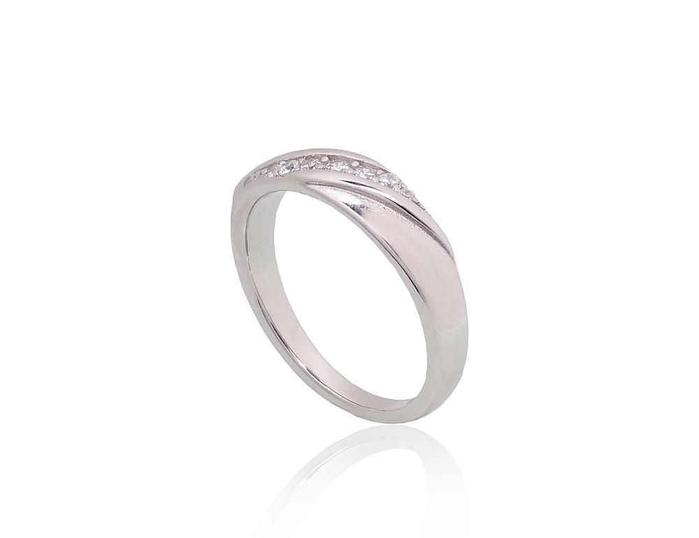 Silver Ring A2101948PRhGrCZ