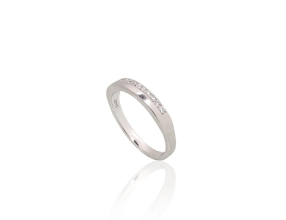 Silver Ring A2101954PRhGrCZ